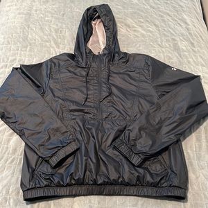 Under Armour Windbreaker Hooded Sweatshirt, Hoodie, Black, Pullover, Size M